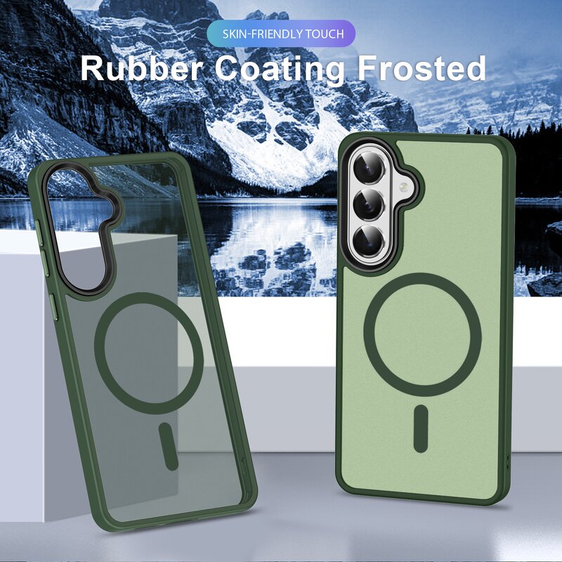 Samsung Phone Case Factory - Shockproof Magnetic Matte TPU Cover for Galaxy