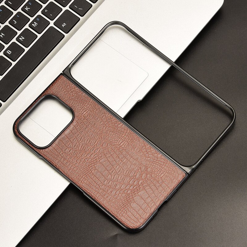 Crocodile Leather Case Factory - Luxury PU Wallet Back Cover for Pixel Pro Fold