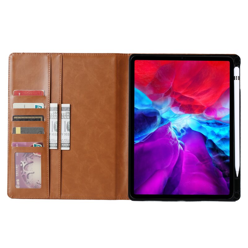 Leather Tablet Case Supplier - with Card Slot for iPad Air4/Pro 10.9/11 Inch