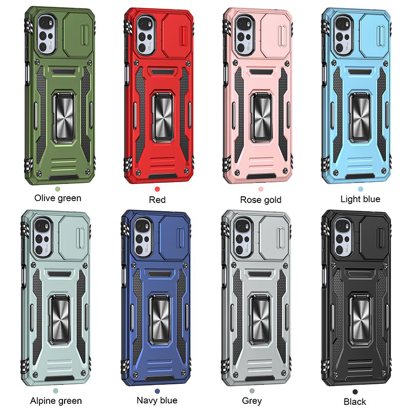 Shockproof Case Factory - Full Body Protective with Kickstand for Moto G Stylus
