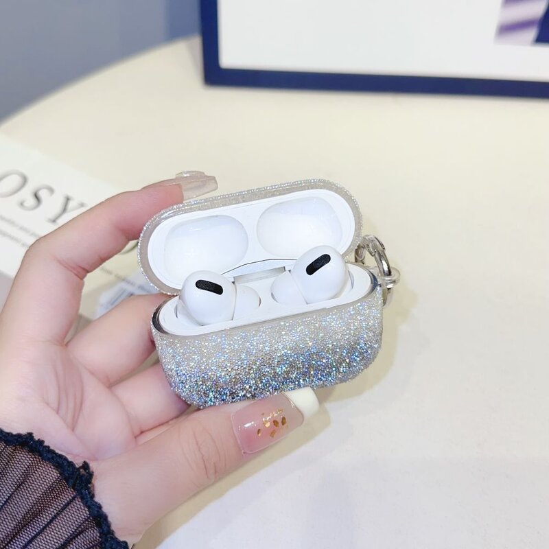 Earphone Case Manufacturer - TPU Protective Glitter Bling for Apple Wireless Earphones