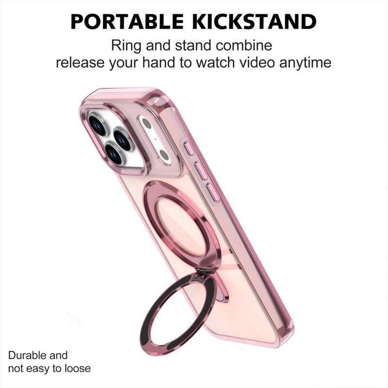 Kickstand Phone Case Supplier - Luxury Magnetic Shining Electroplated Cover