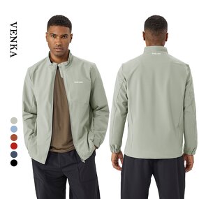 Athletic Windbreaker Factory - 100% Polyester Waterproof Stand Collar Sports Jacket