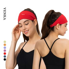 Custom Head Band Manufacturer - Nylon/Spandex Solid Color Sweat Absorbent Wide Band