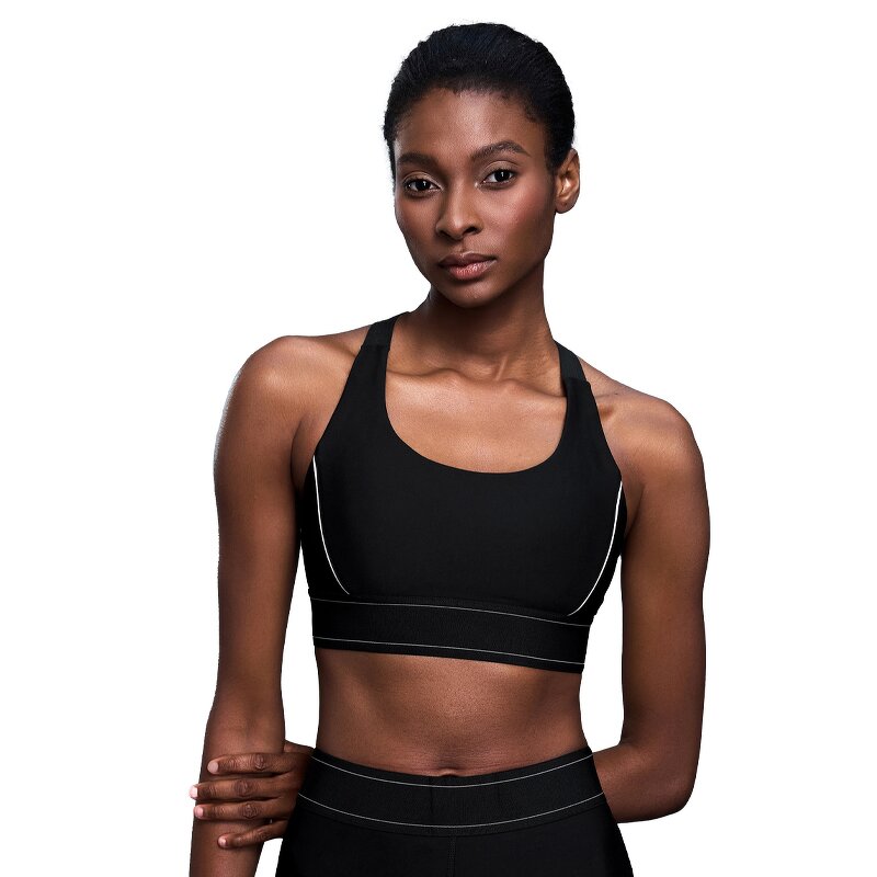 Sports Bra Supplier - Contrast Color High Strength Shock-Absorbing Adjustable