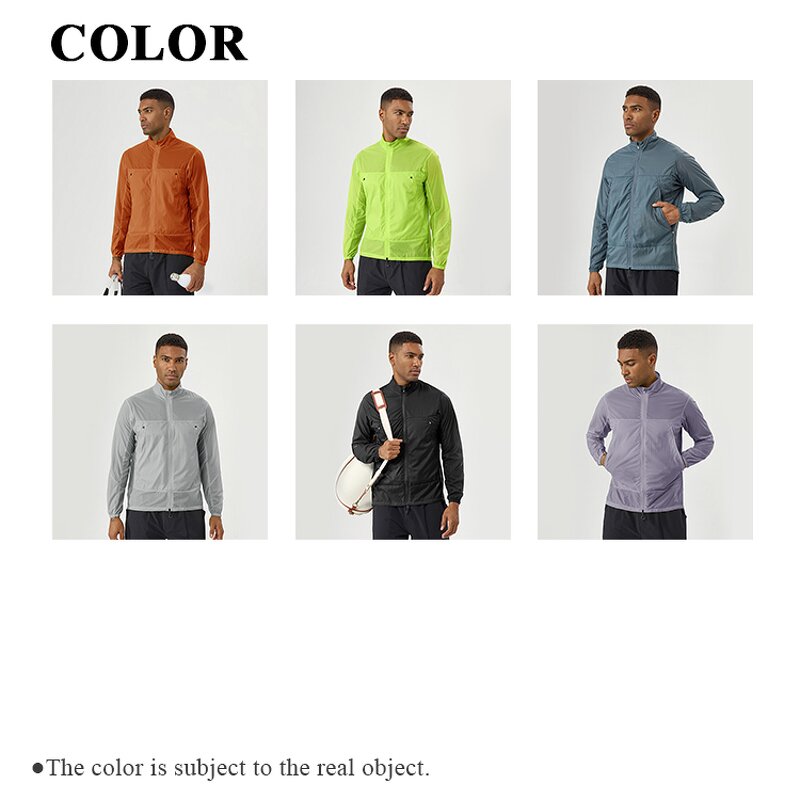 UPF Jacket Manufacturer - Lightweight Stand Collar Zip Long Sleeves Sunscreen