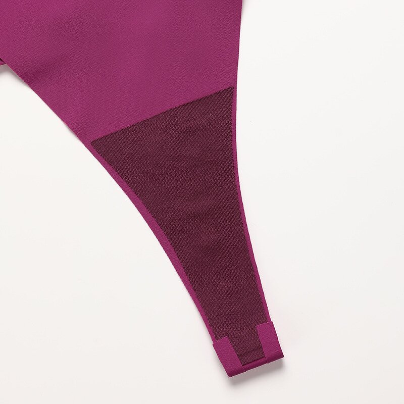 Sexy Thong Supplier - Solid Traceless Thin Strappy Heart Ring Peach Hips