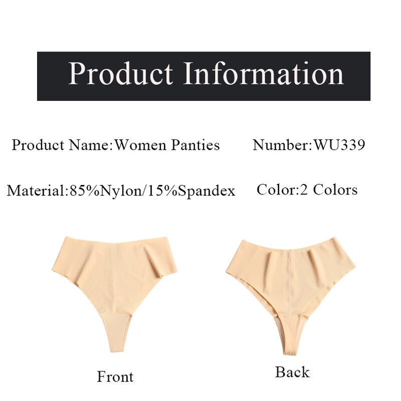 Seamless Thong Supplier - Anti-Camel Toe Low-Rise Wholesale Underwear Solid Pattern