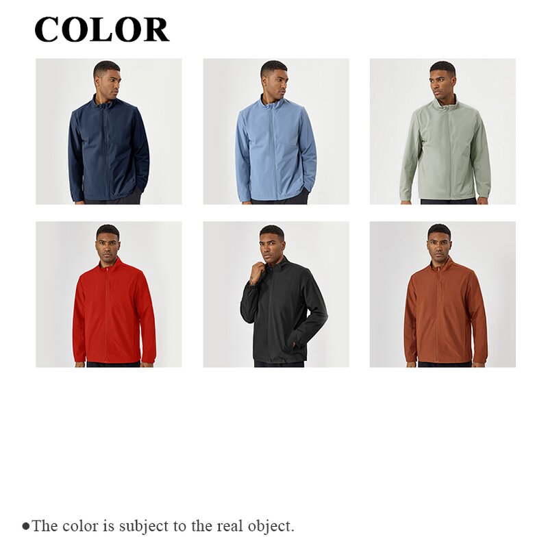 Athletic Windbreaker Factory - 100% Polyester Waterproof Stand Collar Sports Jacket