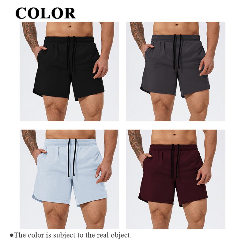 Double-deck Sweatpants Factory - Solid Color Drawstring Elastic Loose Quick Dry