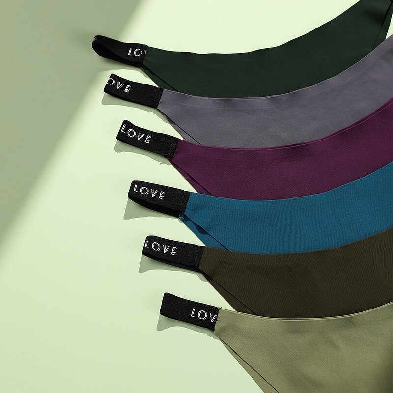 Custom Thong Factory - Elastic Strappy Low-Rise Ice Silk Laser Cut Seamless