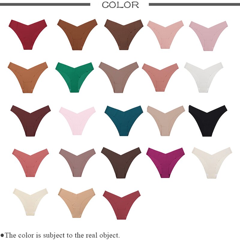 OEM Briefs Factory - Low-Rise Fitness Ice Silk Seamless V Waist Panties