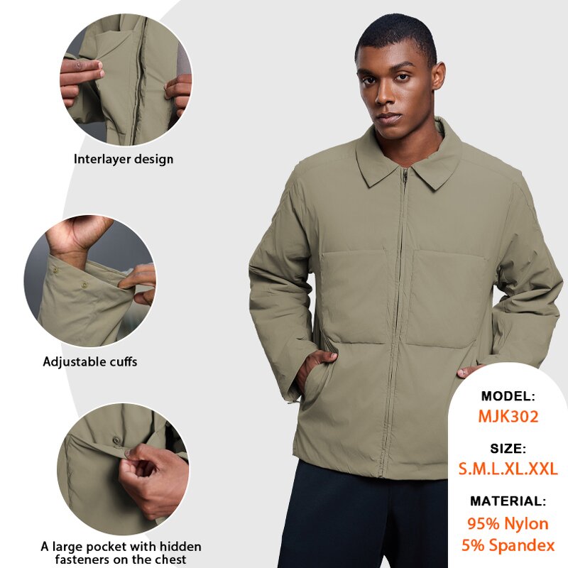 Outdoor Leisure Jacket Supplier - Turn-Down Collar Zipper Loose Retro Sports Top