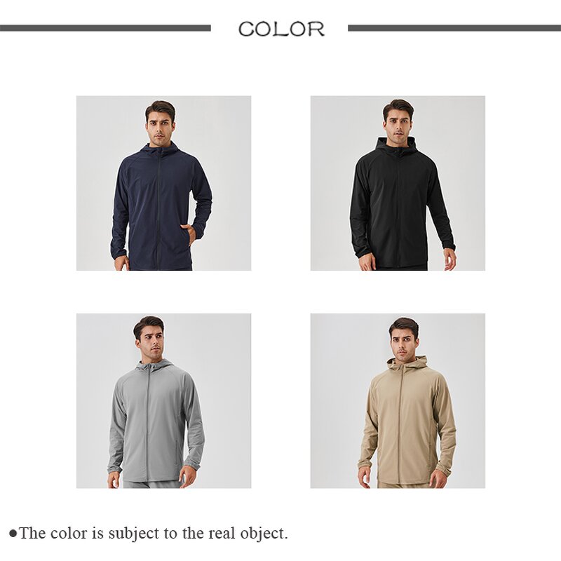 Windbreaker Hoodie Supplier - Lightweight Zipper Custom Printed Sides Pockets