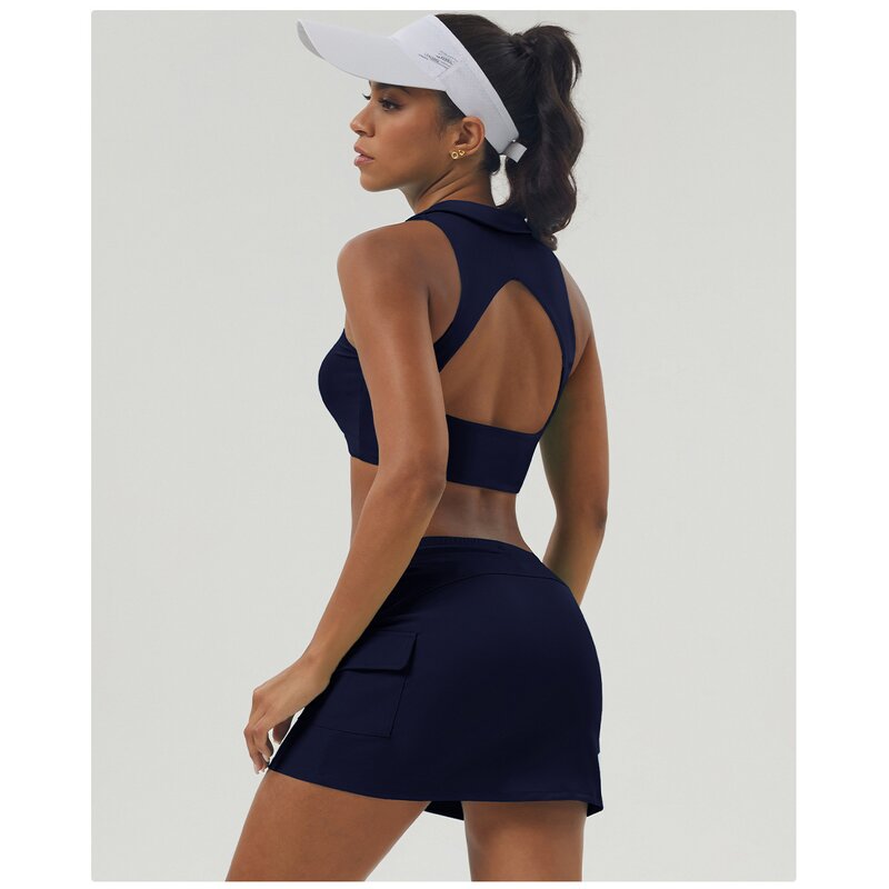 Sports Bra Skirt Set Factory - Lightweight Breathable Hollow Back Design