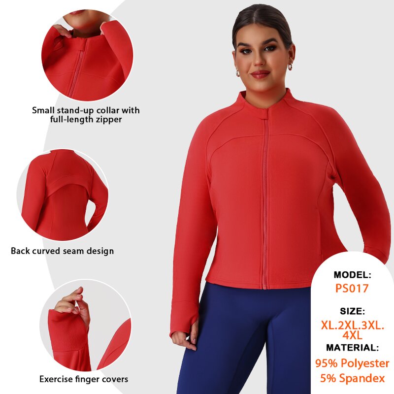 Plus Size Jacket Supplier - Winter Keep Warm Running Long-Sleeved Tight Fit Zipper