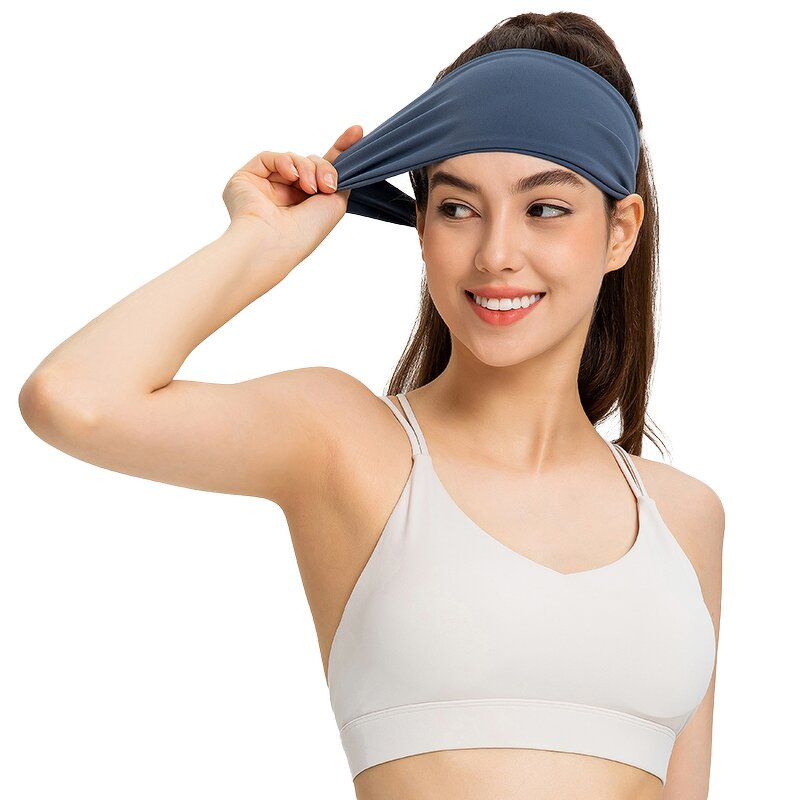 Custom Head Band Manufacturer - Nylon/Spandex Solid Color Sweat Absorbent Wide Band