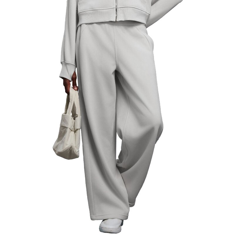 Loose Sweatpants Supplier - Autumn Winter High Waist Warm Wide Legs With Pockets