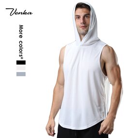 Men's Hoodie Manufacturer - Quick Drying Custom Logo Loose Sleeveless Vest