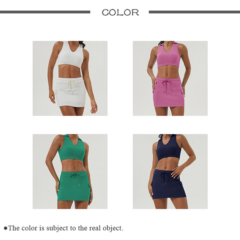 Sports Bra Skirt Set Factory - Lightweight Breathable Hollow Back Design