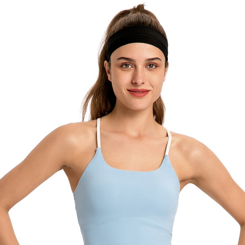 Sweatband Supplier - High Elasticity Breathable Nylon Solid Color Sports