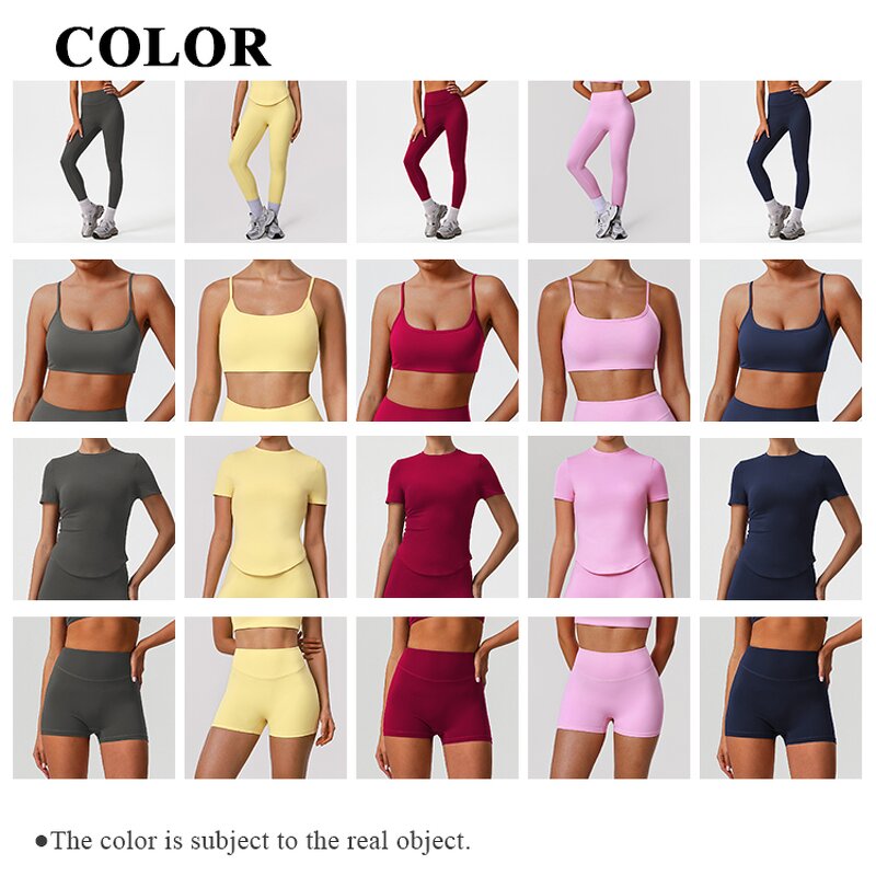 Custom Activewear Set Factory - Detachable Chest Pads Bra High Waist Leggings