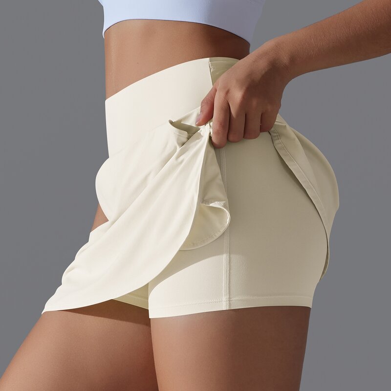 Athletic Skirt Manufacturer - Built in Shorts Pockets Custom Logo High Waist