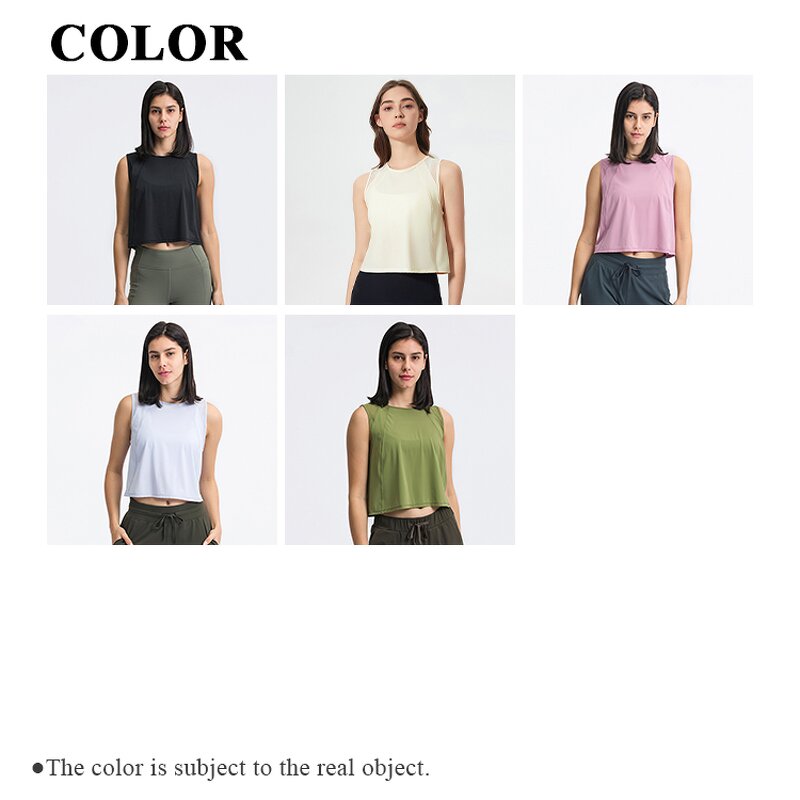 Sleeveless Tank Top Factory - Round Neck Loose Crop Top Quick Dry Active Wear