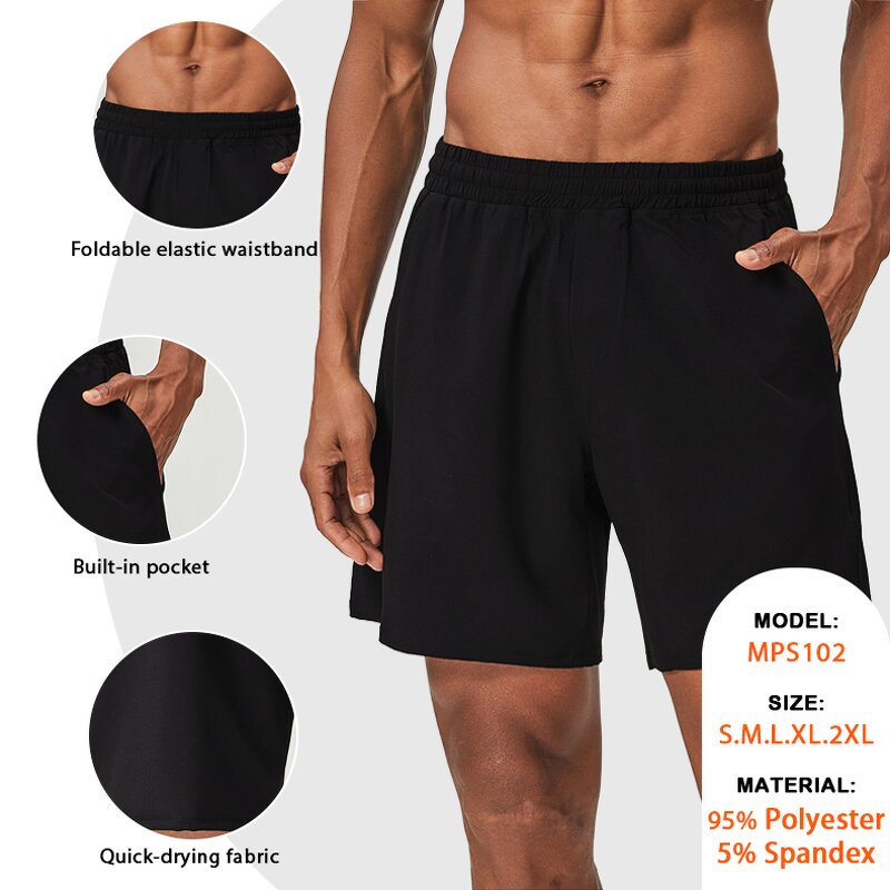 Loose Sweatpants Supplier - 95% Polyester Gym Workout Elastic Quick Dry Shorts