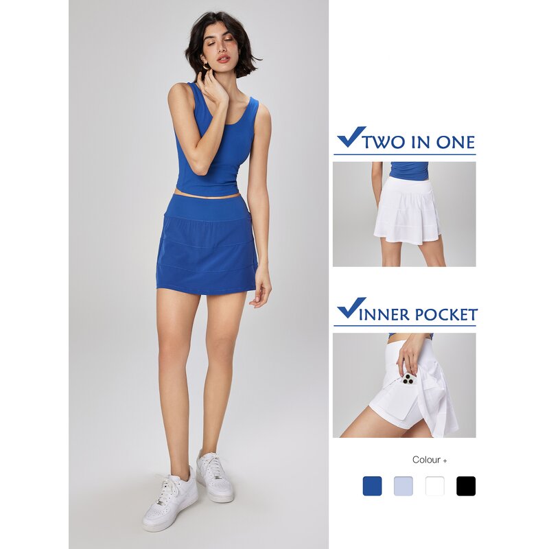 Yoga Skirt Supplier - Anti Peeping Pocket Casual Slim Short Skirt