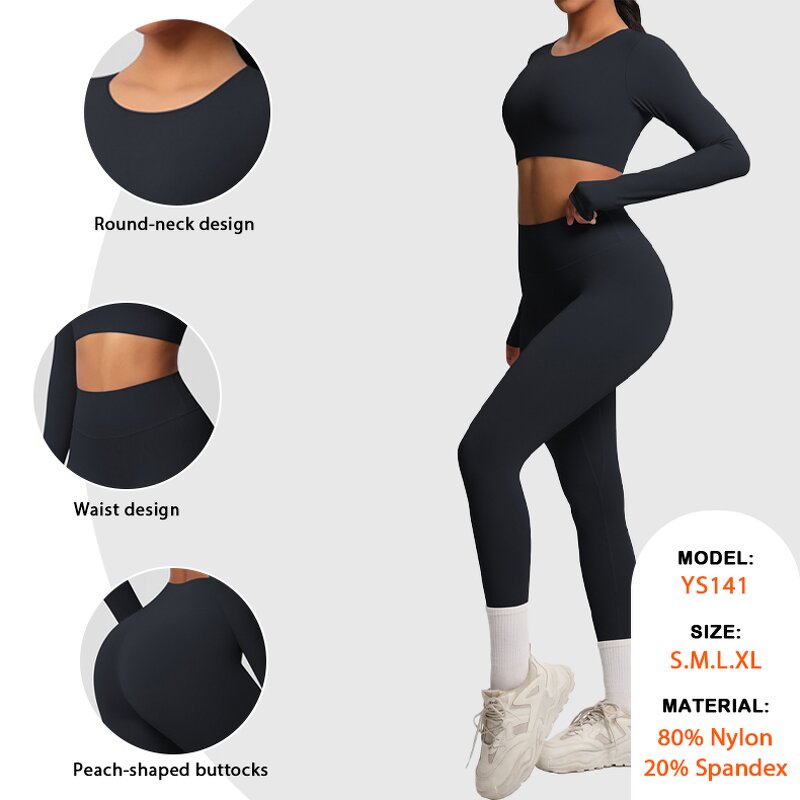Women's Gym Set Supplier - Sling Tank Top Full Zip Jacket No T Line Leggings