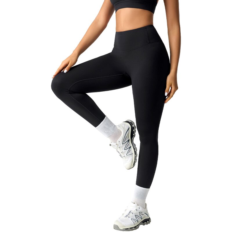 Custom Fitness Sweatpants Supplier - High Waist No Front Line Tights Yoga Pants