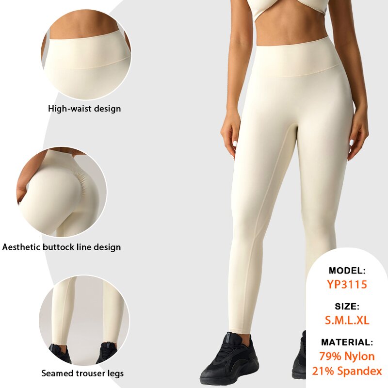 Custom Tights Pants Factory - Gym Workout Sweatpants Fold Bottom High Waist