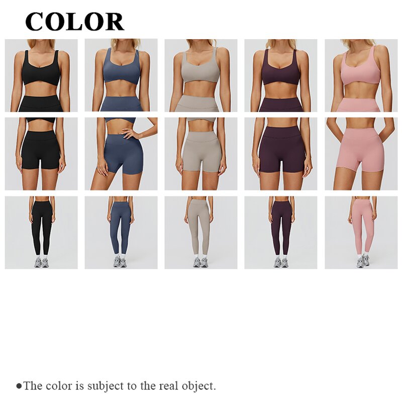 Female Sports Wear Manufacturer - Halter Cross Back Bra No T Line Leggings