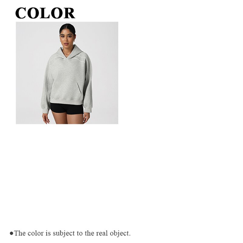 Contrast Color Sweatshirt Manufacturer - Autumn Winter Loose Casual Thickened Hoodies
