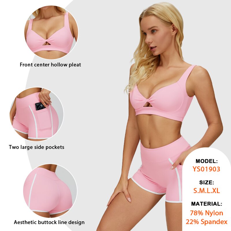 Gym Wear Set Manufacturer - Hollow Out Sexy Tank Top No T Line Leggings
