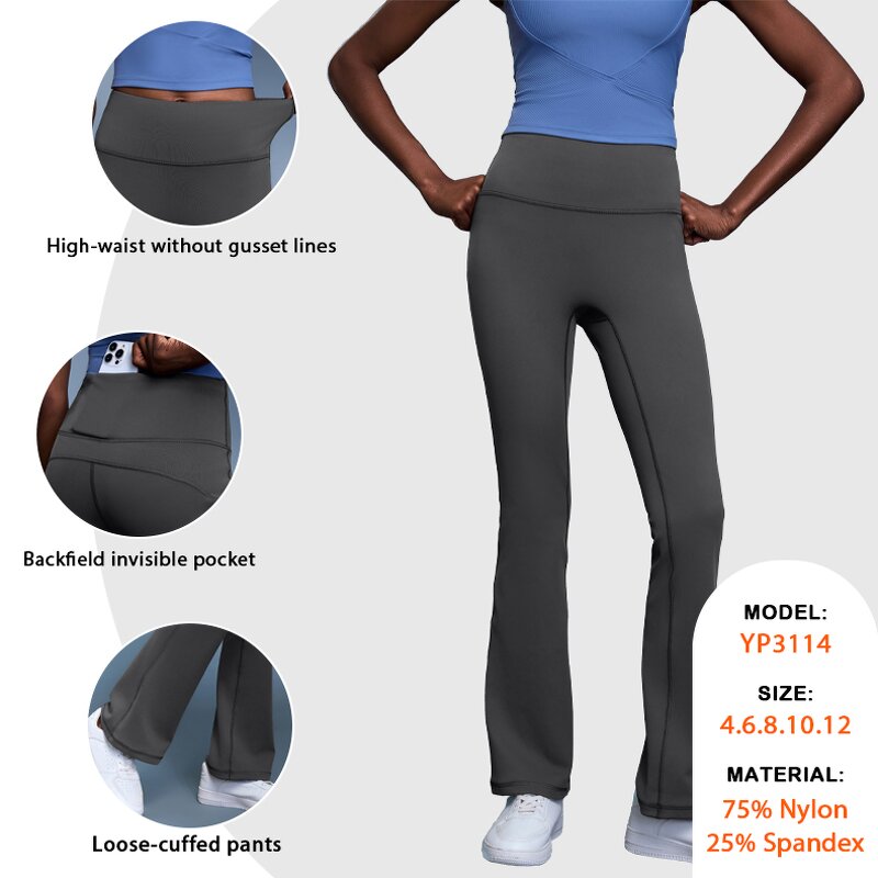 Fleece Lined Leggings Manufacturer - Warm Winter High Waist Thick Thermal Flared