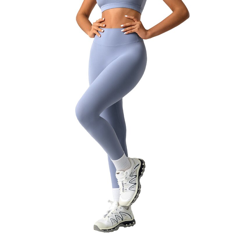 Custom Tights Pants Factory - Gym Workout Sweatpants Fold Bottom High Waist