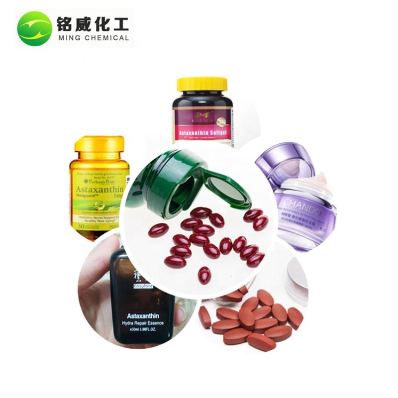 Bulk Natural Antioxidant Astaxanthin Haematococcus Pluvialis Astaxanthin Powder Supplier