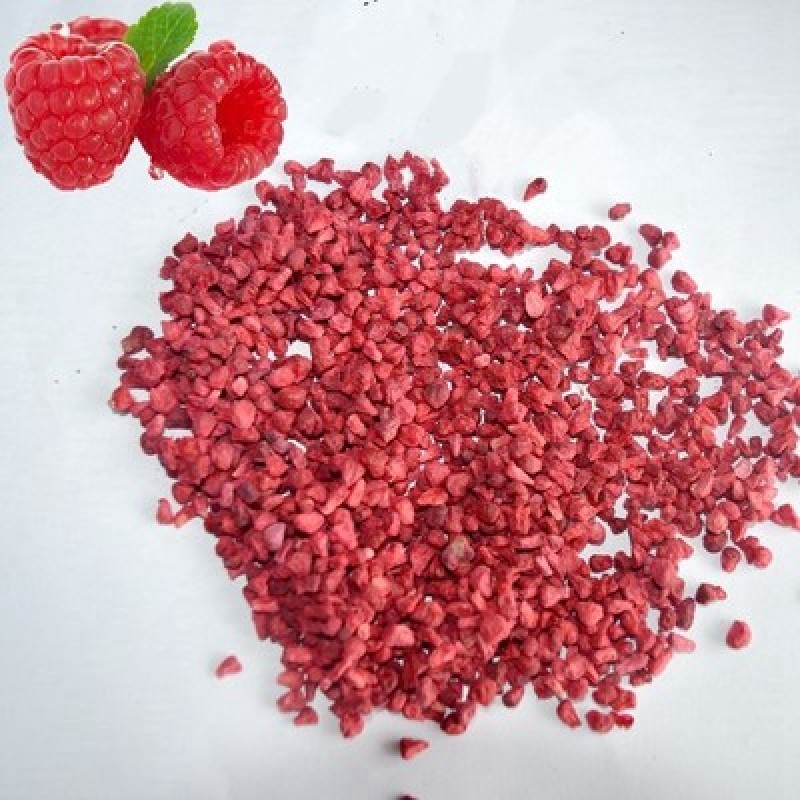 High Quality 3~8mm Pure Natural Freeze Dried Raspberry Granules