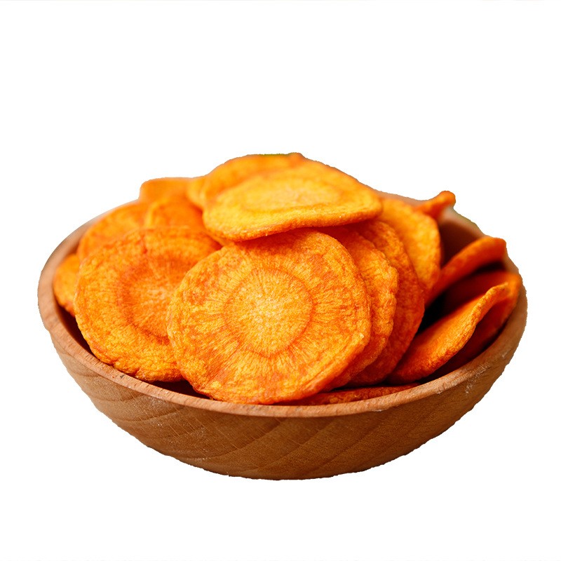 1kg VF Carrot Crisp Instant Vegetables Dried Carrot Crisp Fruit and Vegetable Crisp Leisure Snacks Wholesale OEM