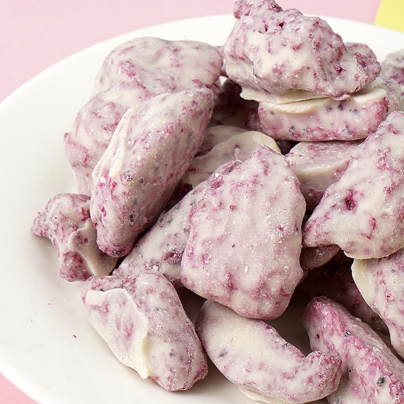 1kg Chocolate Coated Pitaya FD Freeze-dried Fruit Dried Pitaya Crisp Leisure Snacks Dried Fruit Wholesale OEM