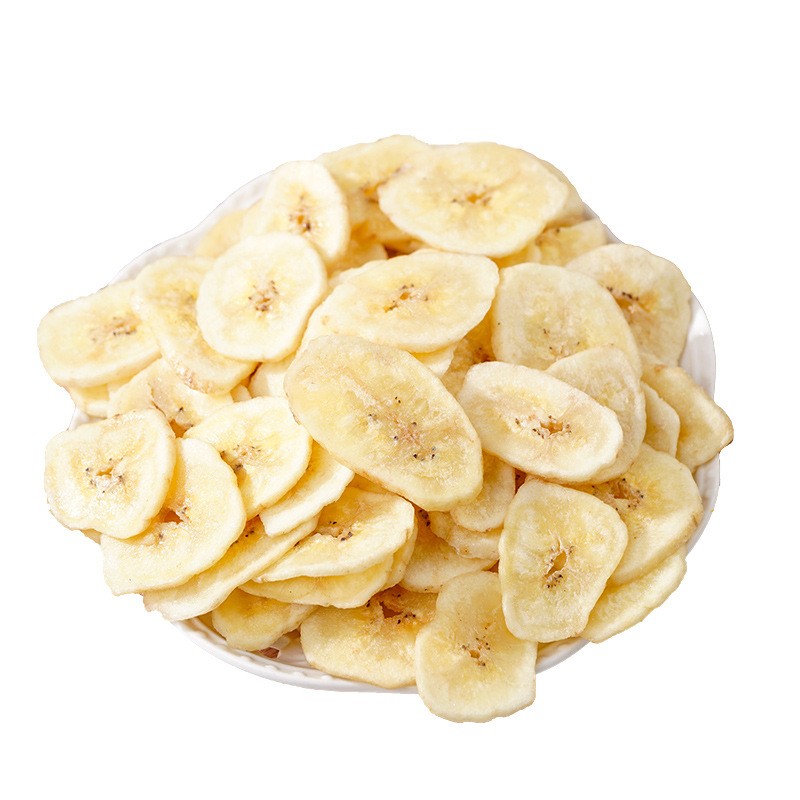 1kg Factory Custom Wholesale Fruit Vegetable CrispBanana Slices Sweet Dried Snack Bulk Packaging FD Drying Process