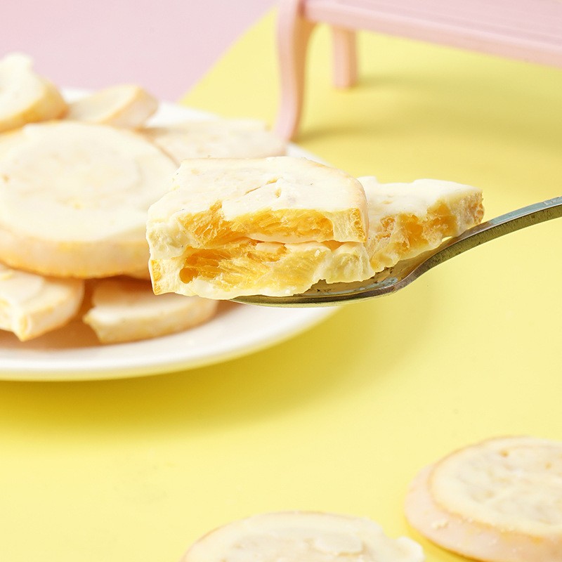 1kg Chocolate Coated Citrus Chips Packed with FD Freeze-dried Foreign Citrus Chips Leisure Snacks Dried Fruit OEM