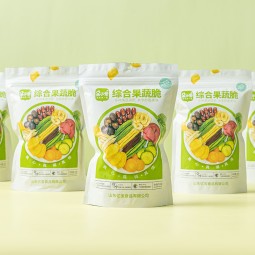 OEM 100g 12 Kinds of VF Fruits and Vegetables  Crisp Dry Low-temperature Dehydrated Okra Crisp Leisure Snacks