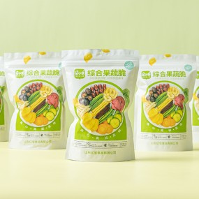 OEM 100g 12 Kinds of VF Fruits and Vegetables  Crisp Dry Low-temperature Dehydrated Okra Crisp Leisure Snacks