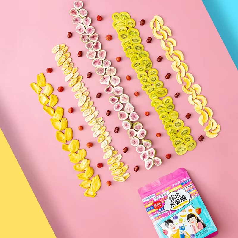 Factory Manufacture Various Temperature Controlled Dehydrated Fruit and Vegetable Preserved Chewy Chip Freeze Dried