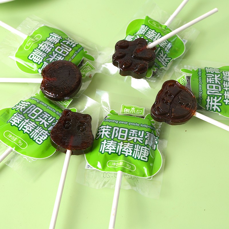 360g Large Cans of Candy Lollipops China Laiyang Pear Paste Lollipops Sweet Candy Snacks Healthy  Candy No Additives OEM/ODM