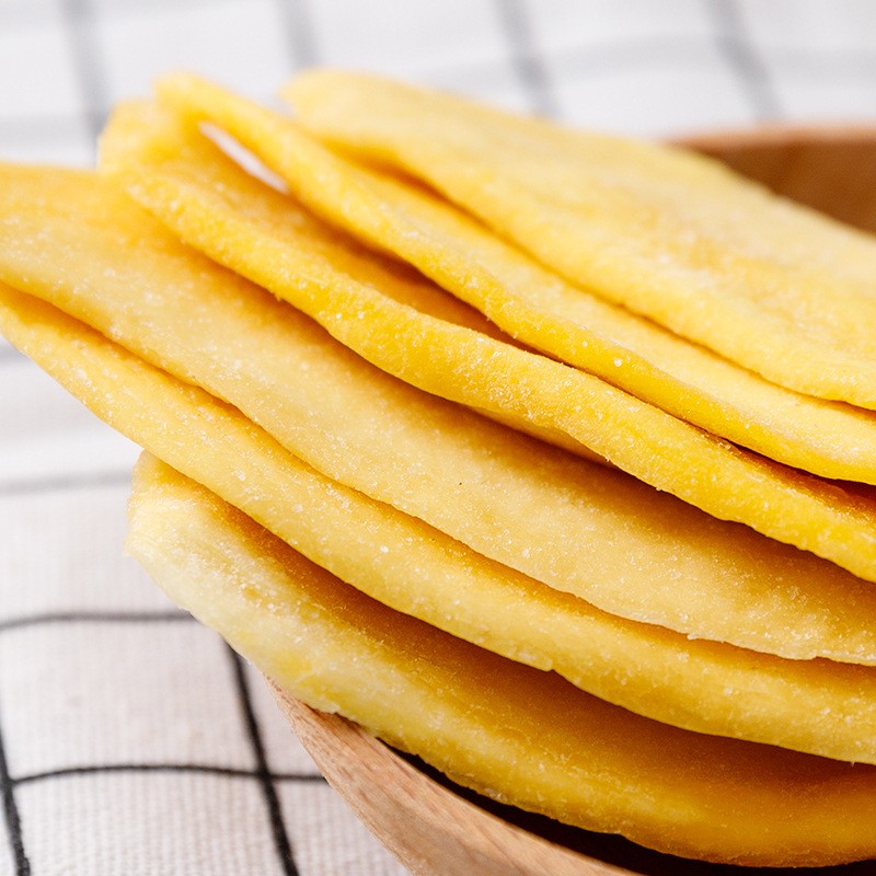 1kg Dried mango in Bulk, Thick-cut Fruit, Dried Candied Fruit, Less Sugar and No Silk Preserved Fruit As Leisure Snacks OEM