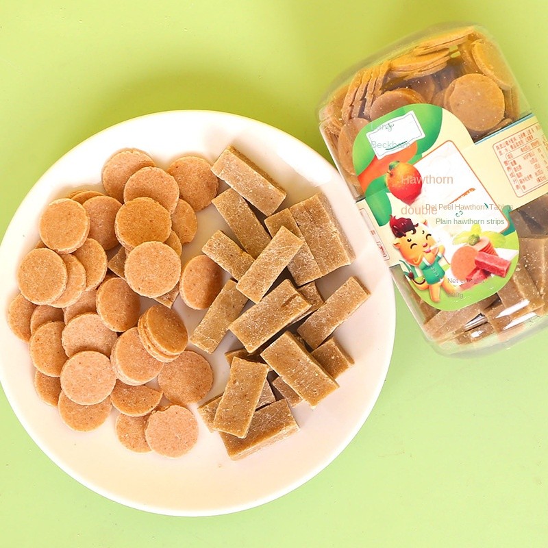 200g Double-Flavor Hawthorn: Original Flavor Hawthorn Slices + Mulberry Flavor Hawthorn Strips, Children's Snacks